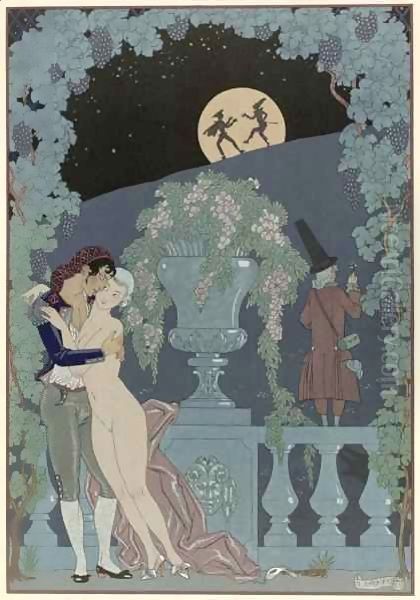 Puppets Oil Painting by Georges Barbier