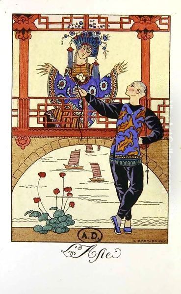 Asia Oil Painting by Georges Barbier