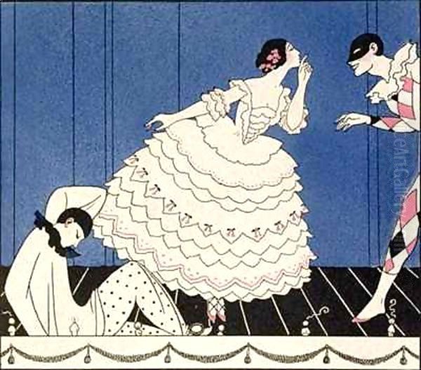 Karsavina Oil Painting by Georges Barbier