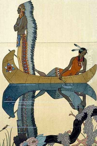 On the Missouri Oil Painting by Georges Barbier