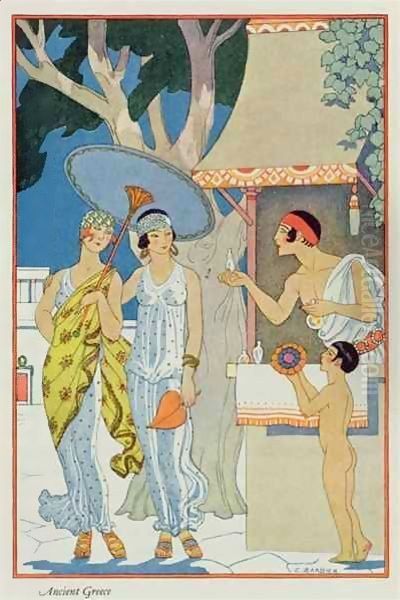 Ancient Greece Oil Painting by Georges Barbier