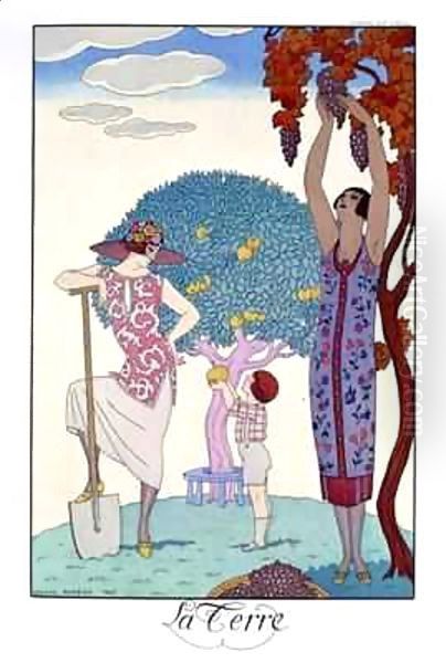 The Earth Oil Painting by Georges Barbier