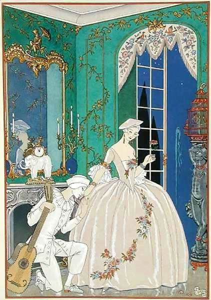 Illustration for 'Fetes Galantes' 2 Oil Painting by Georges Barbier