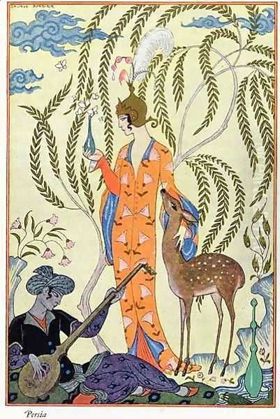 Persia, illustration from 'The Art of Perfume' Oil Painting by Georges Barbier