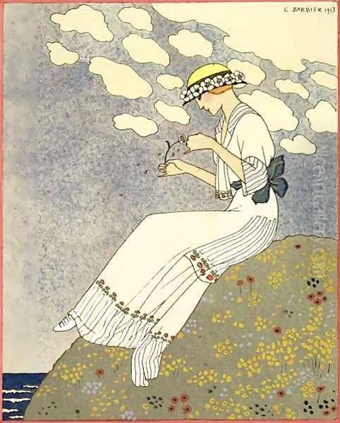 Un Peu Oil Painting by Georges Barbier