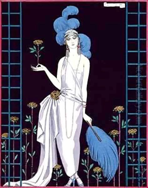 La Roseraie Oil Painting by Georges Barbier