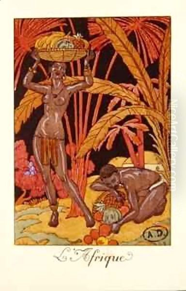 Africa Oil Painting by Georges Barbier