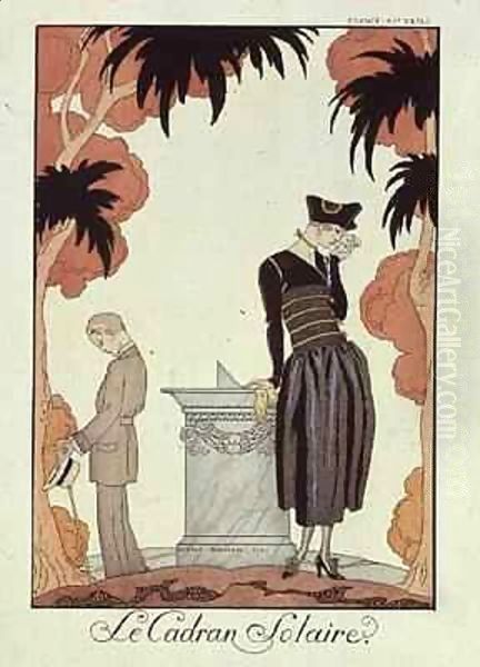 Falbalas et fanfreluches, Almanach des Modes Oil Painting by Georges Barbier