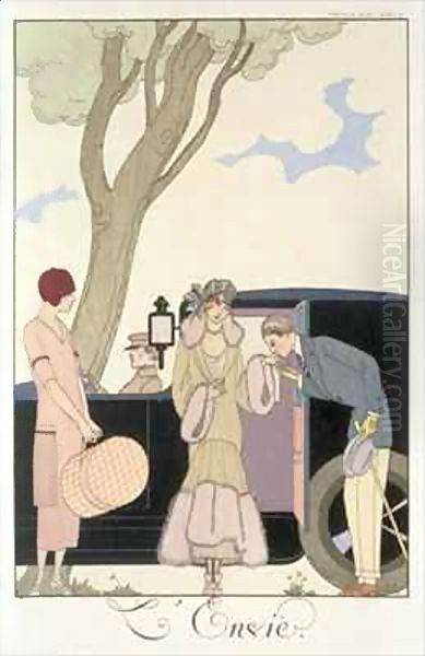 L'Ensie Oil Painting by Georges Barbier