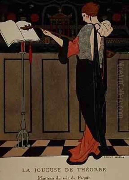 Summer Evening Wear from Art Gout Beaute Oil Painting by Georges Barbier