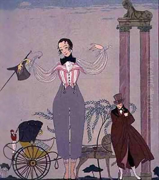 Rendez-vous Oil Painting by Georges Barbier