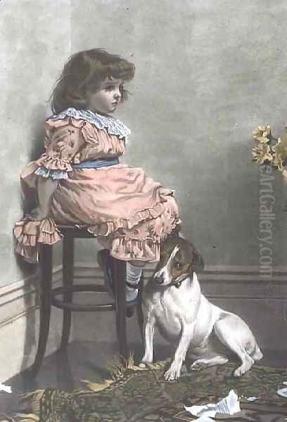 In Disgrace Oil Painting by Charles Burton Barber