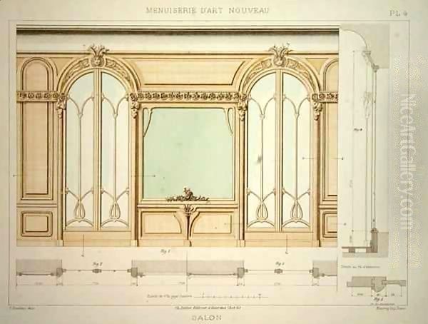 Design for a living room wall by F. Barabas