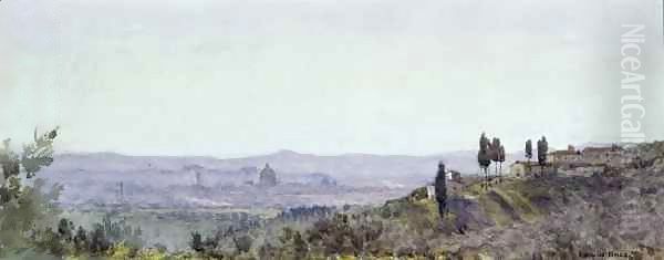 Florence from Settignano Oil Painting by Edwin Bale