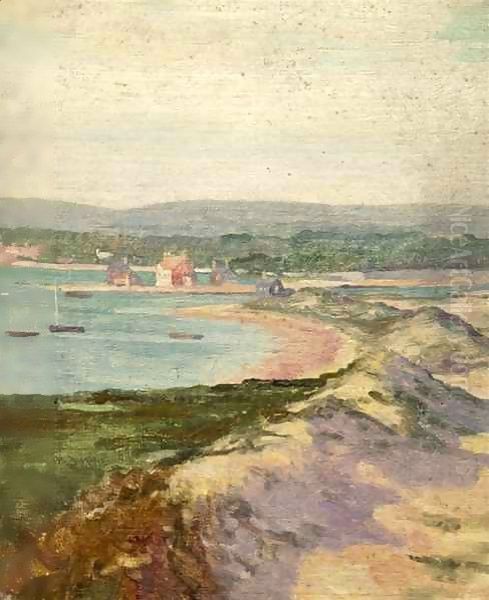 Mudeford from Hengistbury Head Oil Painting by Alfred Lys Baldry