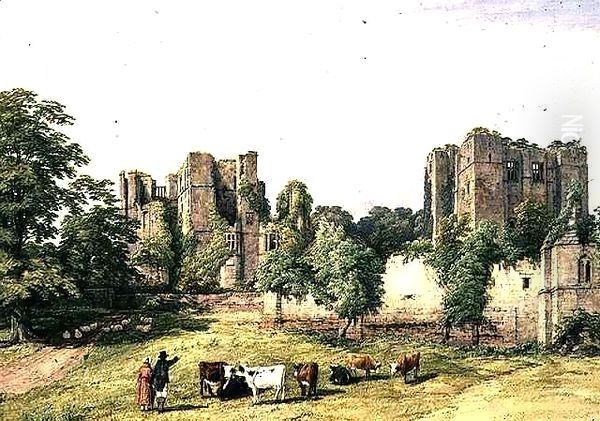 Ruins of Kenilworth Castle Oil Painting by Thomas Baker