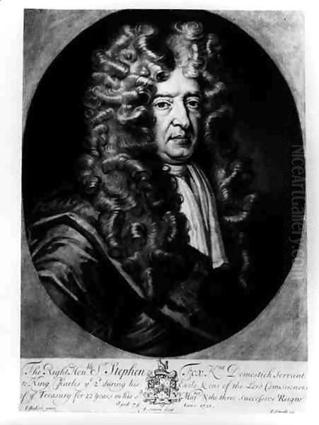 Sir Stephen Fox (1627-1716) aged 75 Oil Painting by James Baker