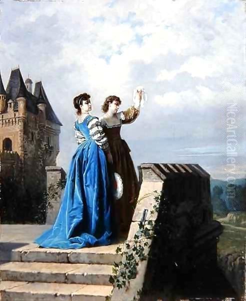 Farewell Oil Painting by Wladyslaw Bakalowicz