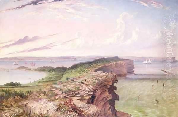 The North Head Entrance to Port Jackson, the Inner South Head, the Gap and Watson's Bay Oil Painting by Thomas Baines