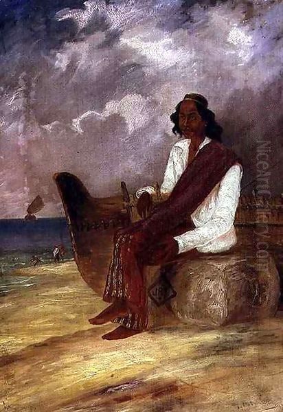 Marpala, Native of Maccassar at Copang, Java Oil Painting by Thomas Baines