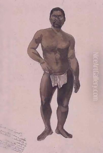 Timboe native from East Luabo Oil Painting by Thomas Baines