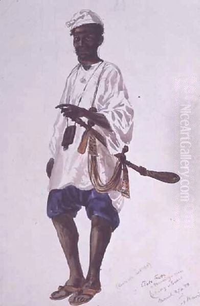 Peter Falta, Mandingo man Oil Painting by Thomas Baines