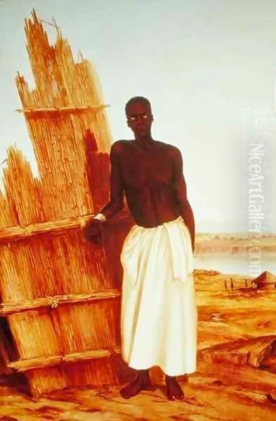 Conde - a native of Tete Oil Painting by Thomas Baines