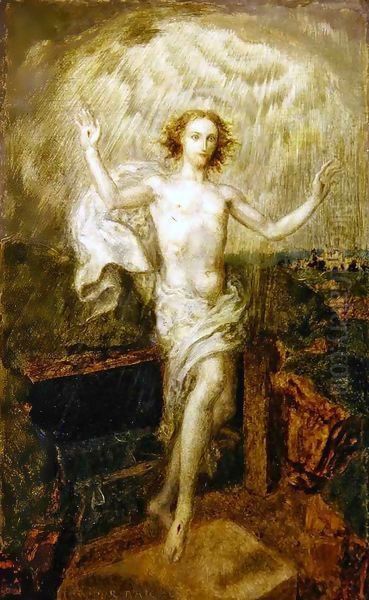 The Ascension Oil Painting by Theodor Baierl