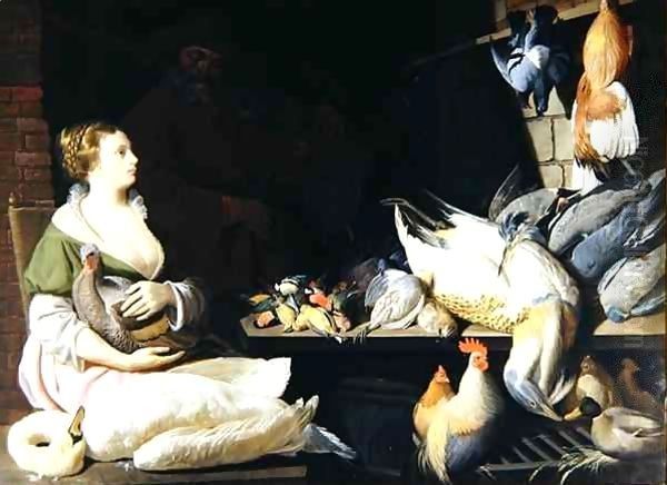 The Cookmaid 1 Oil Painting by Sir Nathaniel Bacon