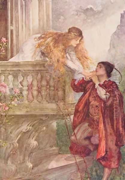 Romeo and Juliet from 'Children's Stories from Shakespeare' Oil Painting by John Henry Frederick Bacon