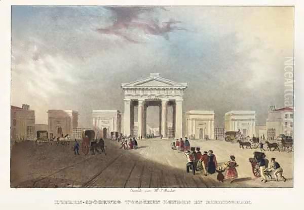 Euston Station, London Oil Painting by Hilmar Johannes Backer