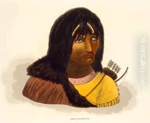 Portrait of a Stone Indian Oil Painting by Sir George Back