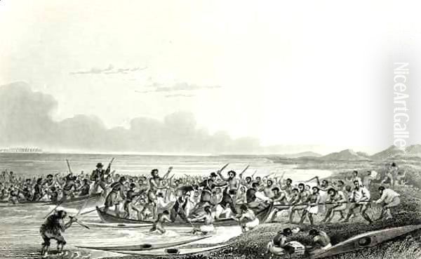 The Eskimoes Pillaging the Boats by Sir George Back