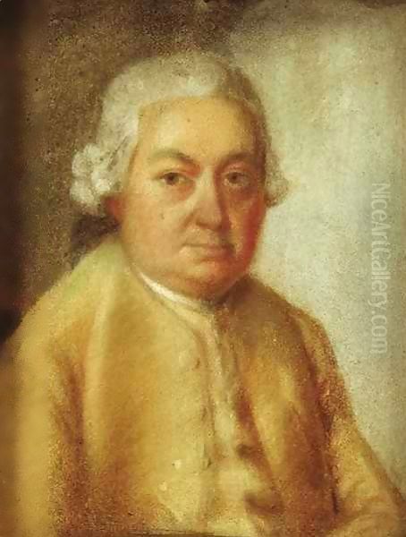 Portrait of Carl Philipp Emanuel Bach Oil Painting by Johann Philipp Bach