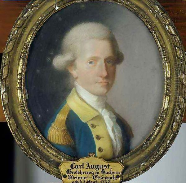 Carl August, the Grand Duke of Saxe-Weimar-Eisenach Oil Painting by Johann Philipp Bach