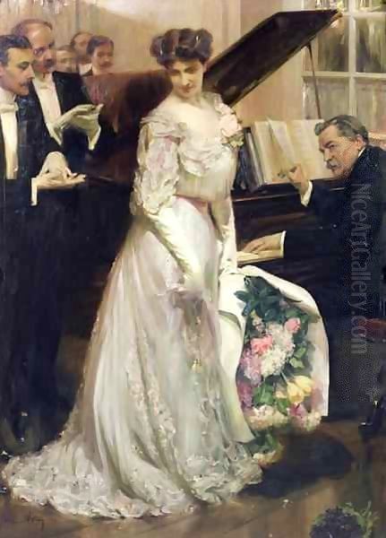 The Celebrated Oil Painting by Joseph-Marius Avy