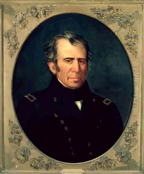 Portrait of General Zachary Taylor Oil Painting by Jesse Atwood