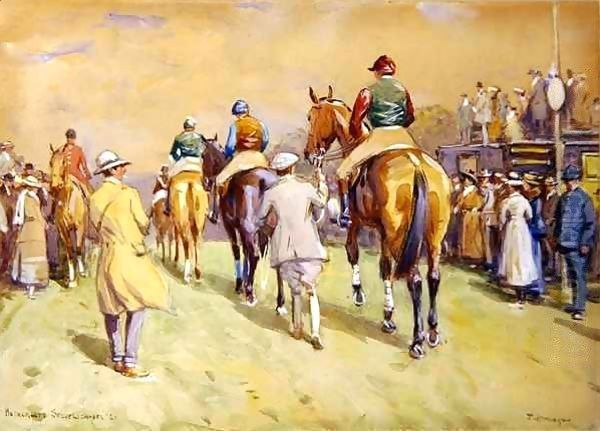 Hethersett Steeplechases Oil Painting by John Atkinson