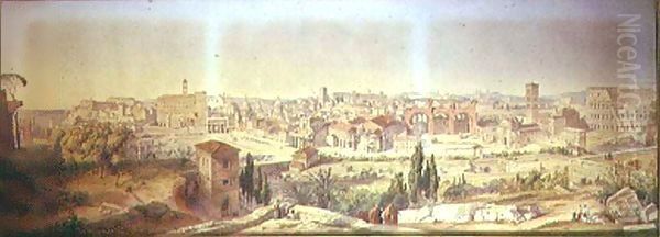 Rome As It Is, from the Palatine Hill Oil Painting by Arthur Ashpitel