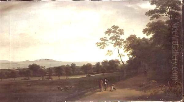 View in Mount Merrion Park Oil Painting by William Ashford