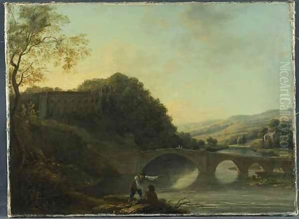 Lismore Castle from the East Oil Painting by William Ashford