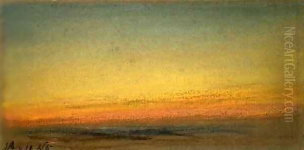 Sunset 2 Oil Painting by William Ascroft