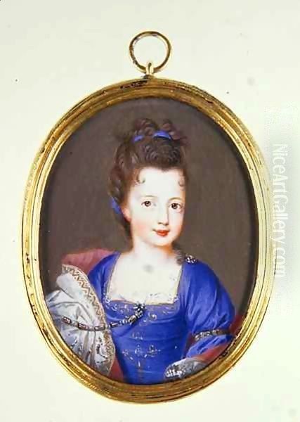 Miniature of Princess Louise Stuart Oil Painting by Jacques Antoine Artaud