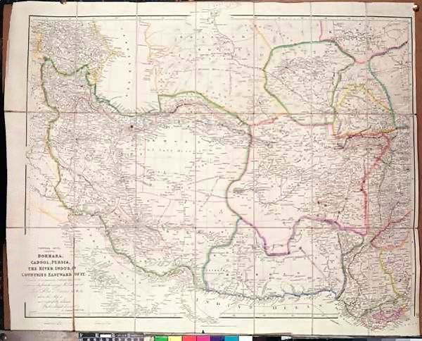 Map of Central Asia Oil Painting by John Arrowsmith