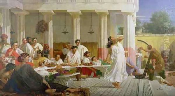 Herod's Birthday Feast Oil Painting by Edward Armitage