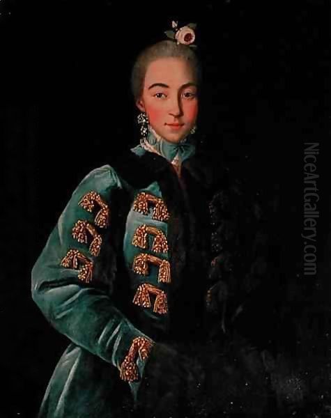 Portrait of Countess Anna Sheremetyeva Oil Painting by Ivan Petrovich Argunov