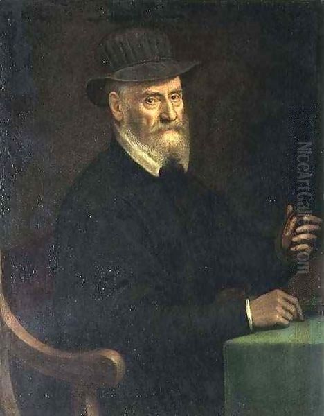 Portrait of Giulio Clovio (1498-1578) Oil Painting by Sofonisba Anguissola