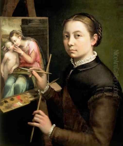 Self portrait 3 Oil Painting by Sofonisba Anguissola