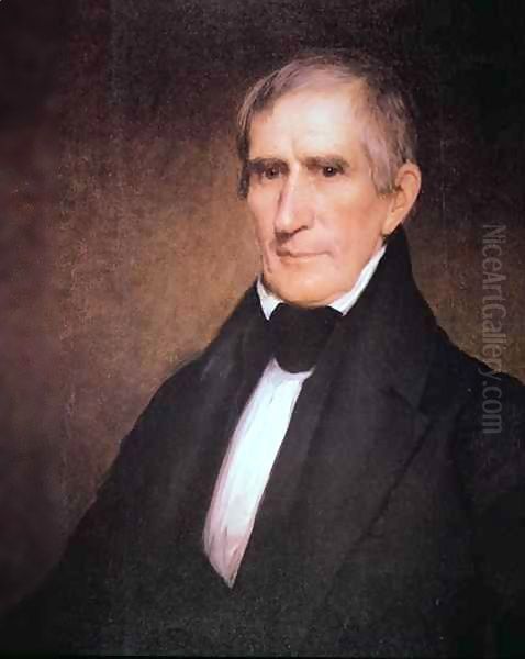 William Henry Harrison (1773-1841) 2 Oil Painting by Eliphalet Andrews