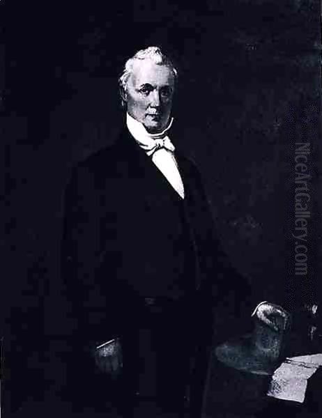 James Buchanan Oil Painting by Eliphalet Frazer Andrews